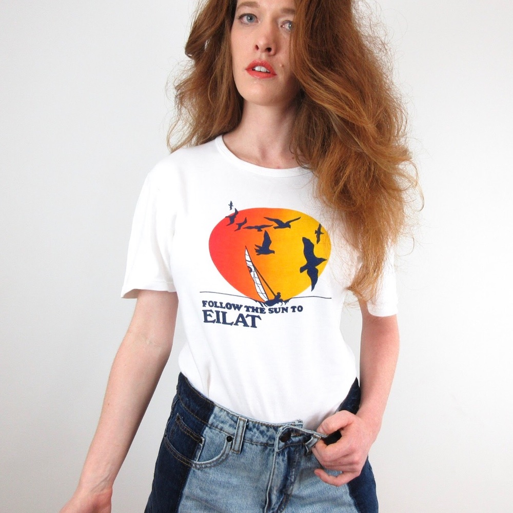Vintage Eilat Sunset Graphic Tee
